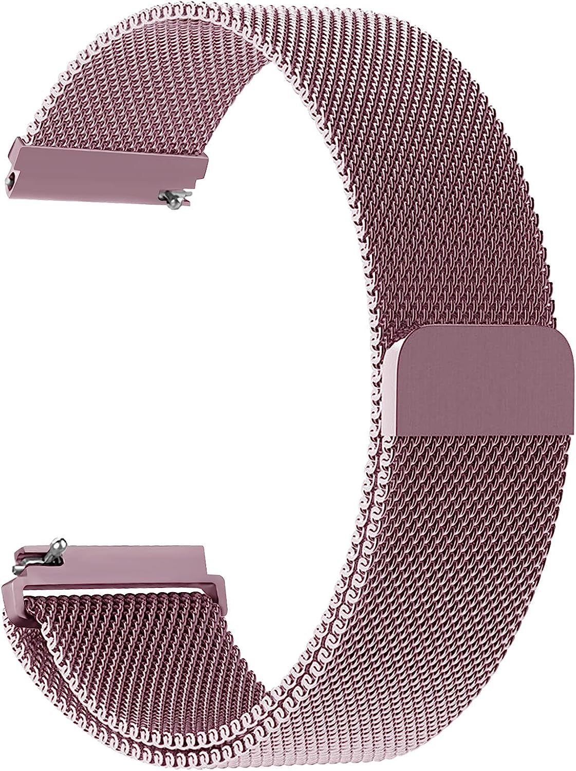 20Mm Quick Release Watch Band Metal Strap for Samsung Galaxy Watch 5 4 3 40Mm 41Mm 42Mm 44Mm 45Mm 46Mm Magnetic Mesh Watch Band for Amazfit Bip U Pro/Gts for Galaxy Watch Active/Active 2 40Mm 44Mm  DMVEIMAL Rose pink  