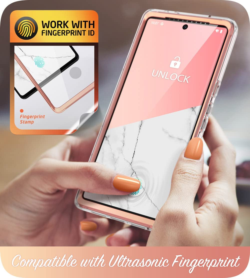 I-Blason Cosmo Protective Case for 6.7-Inch Google Pixel 6 Pro (2021), Marble Pink  i-Blason LLC   