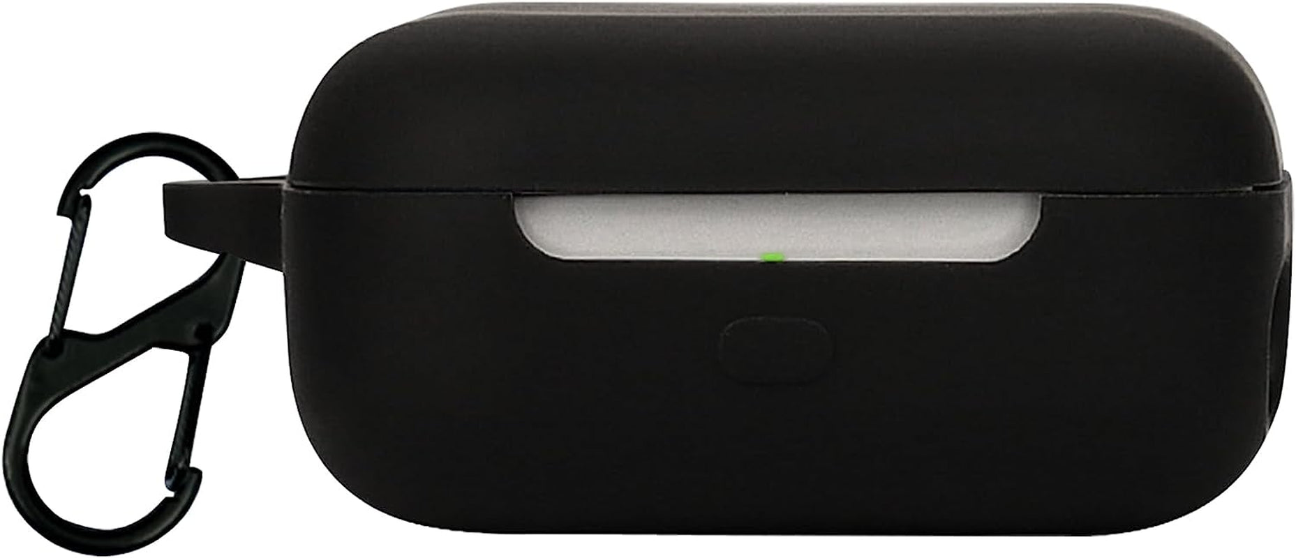 LDSXAY Compatible with Echo Buds 2023 Case Cover, Soft Silicone Shockproof Protective Case Skin for All-New Echo Buds (2023 Release) Charging Case with Carabiner, Front LED Visible (White)  LDSXAY Black  