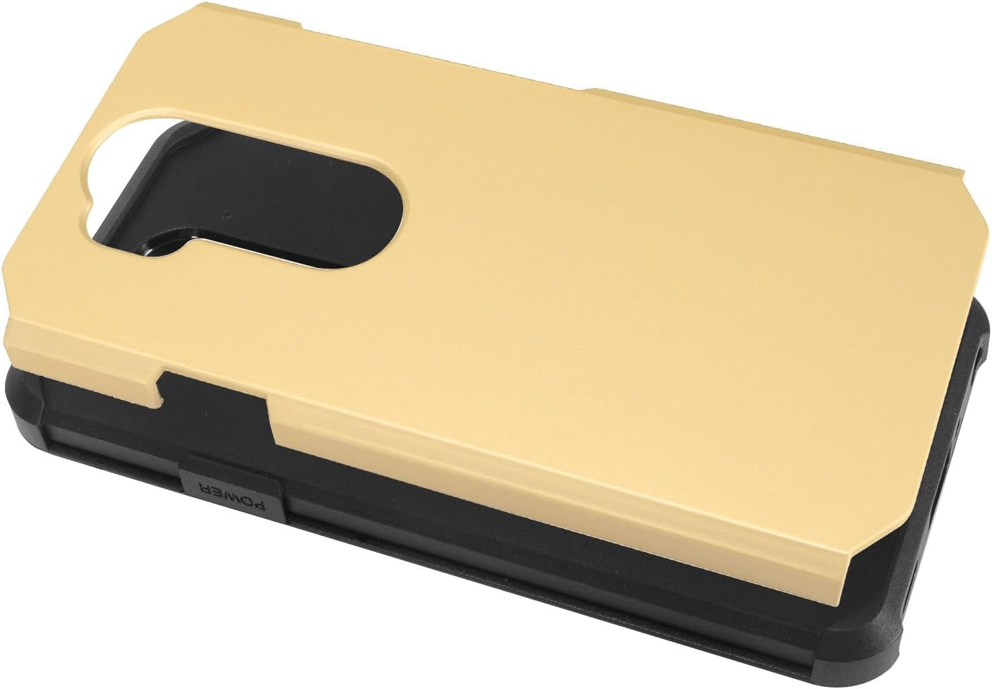 Z-GEN - for LG G7 Thinq LM-G710 - Rubberized Hybrid Hard Case - Black/Gold  Z-GEN   