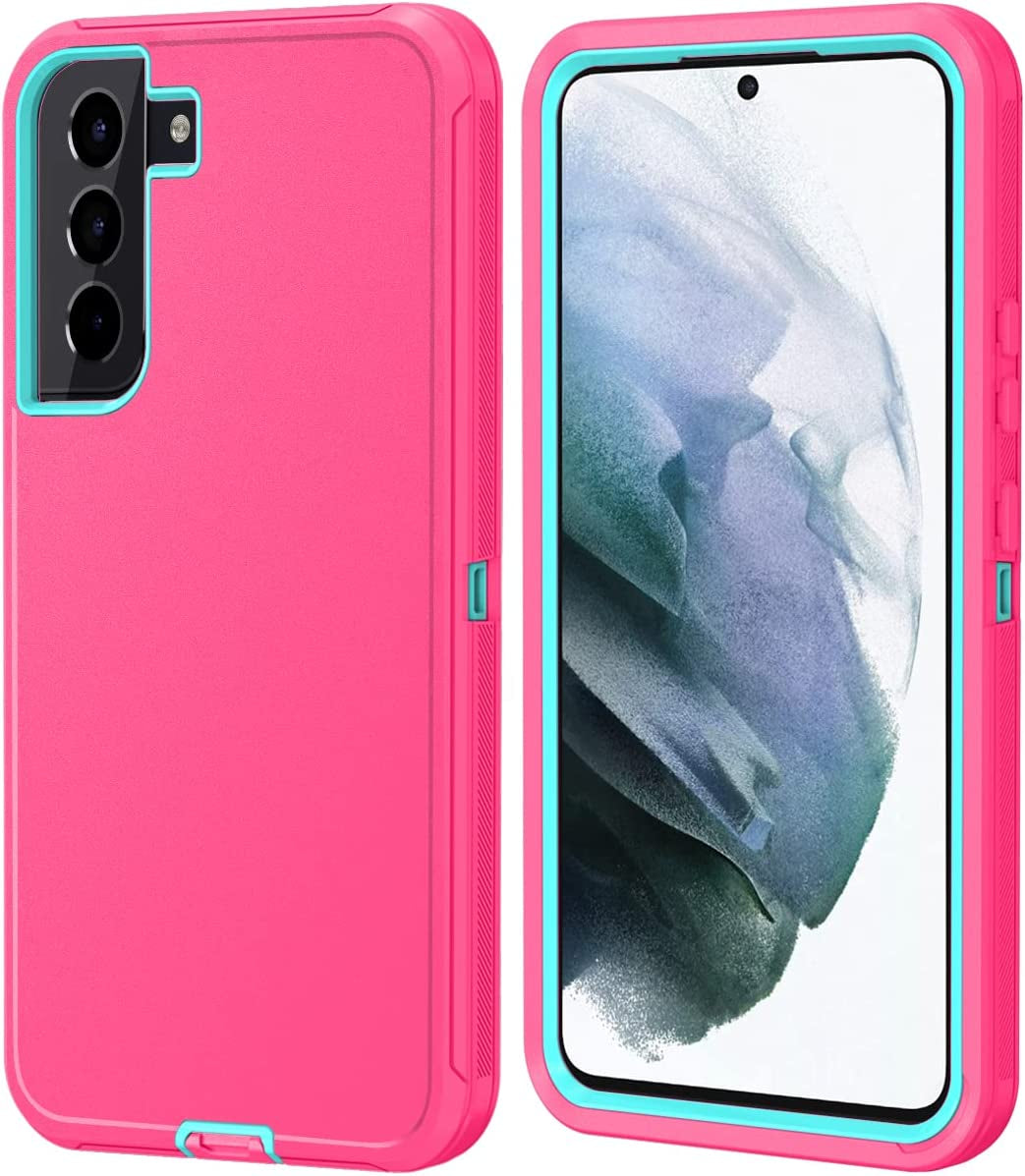 ONOLA Compatible with Galaxy S22 Case 5G,Samsung S22 Case 5G Samsung Galaxy S22 Case 5G Drop Protection Full Body Rugged 3 in 1 Cover Samsung Galaxy S22 Phone Case (6.1") (S22 5G, Black)  ONOLA Pink Blue  