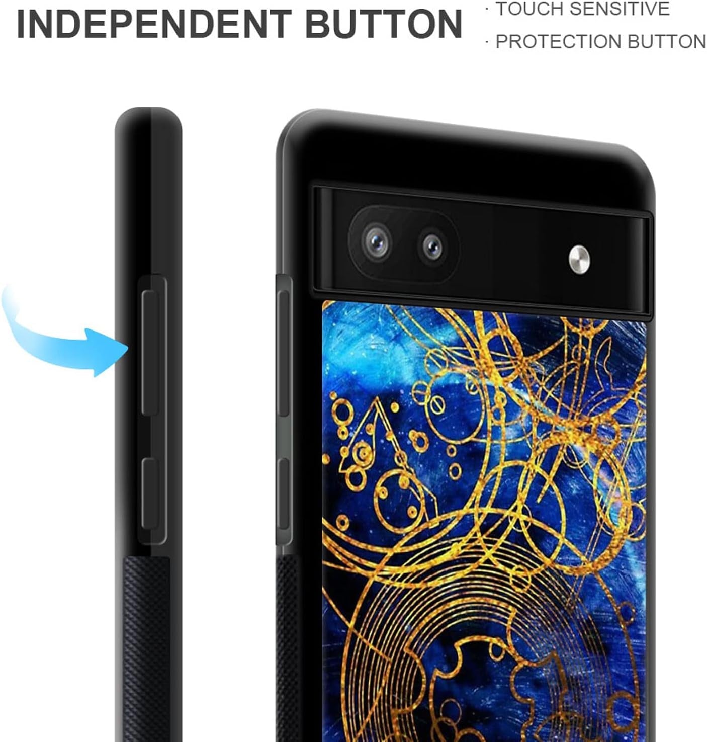 CARLOCA Compatible with Google Pixel 6A Case,Time Lord Writing Pattern Design for Girl Boy Shockproof Anti-Scratch Case for Google Pixel 6A  CARLOCA   