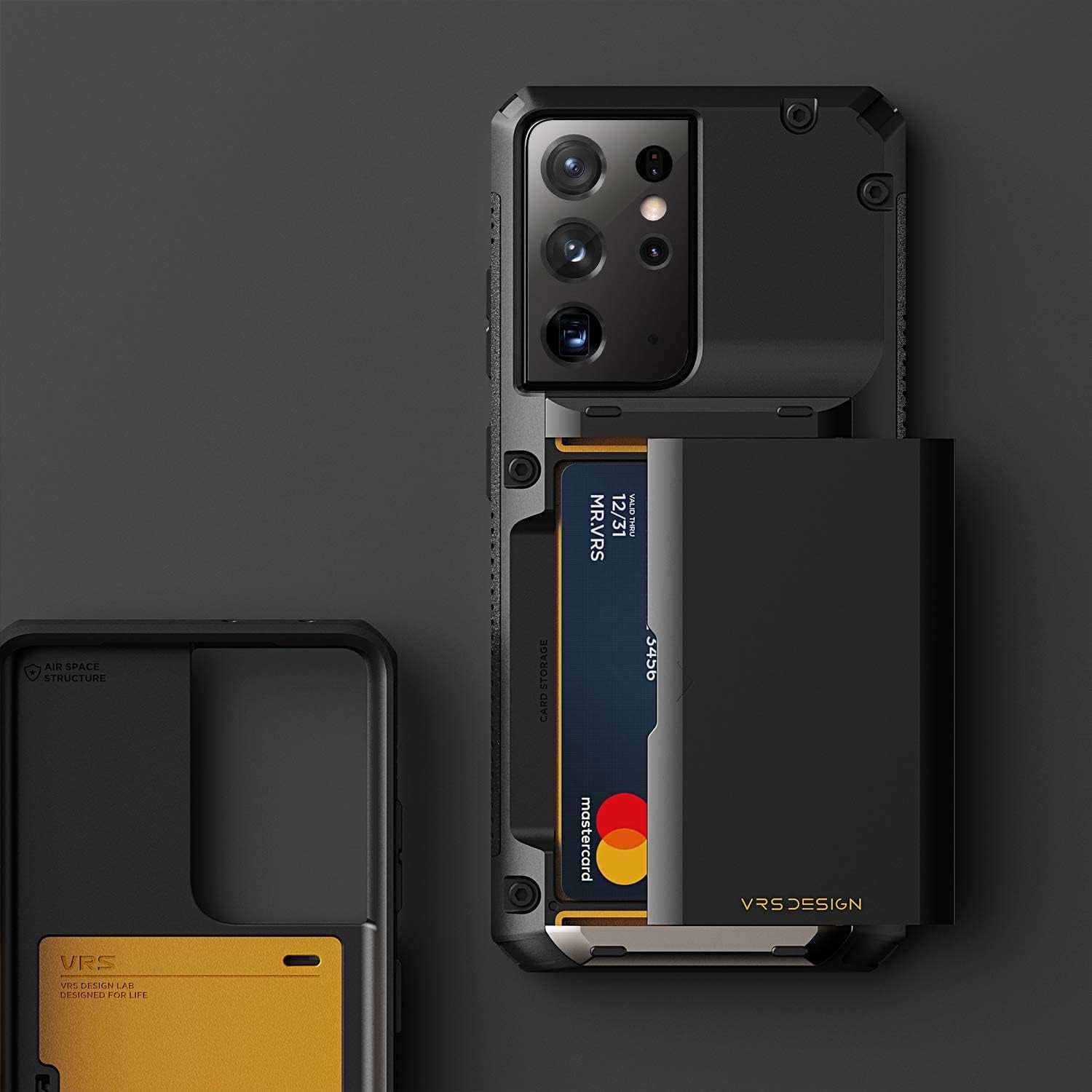 VRS DESIGN Damda Glide Pro Phone Case Compatible with Galaxy S21 Ultra 6.8 Inch (2021) Black  VRS Design   