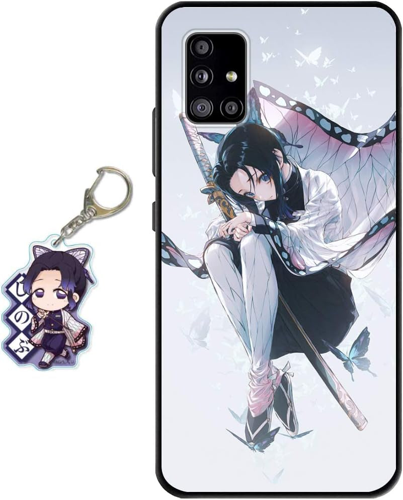 Staremeplz Compatible with Google Pixel 5 Case Anime Design [With Giyuu Figure Keychain], Soft Silicone TPU Animation Cool Phone Case for Google Pixel 5  Staremeplz Shinobu Google Pixel 5 