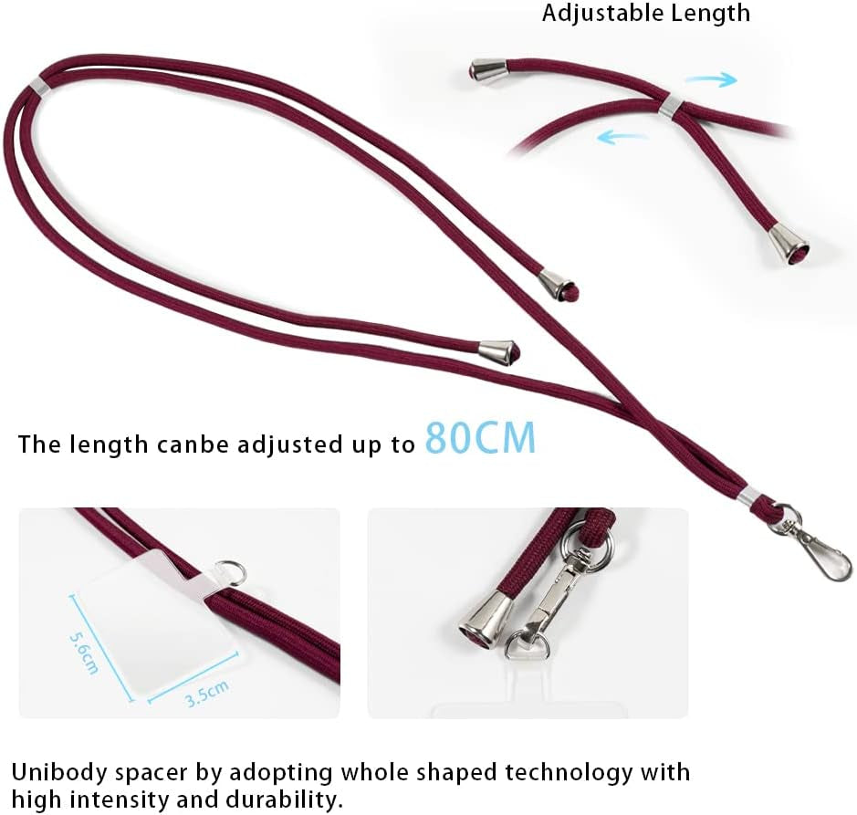 Shantime LG V30 Case + Universal Mobile Phone Lanyards, Neck/Crossbody Soft Strap Silicone TPU Cover Bumper Shell for LG V30+ (6”)  Shantime   