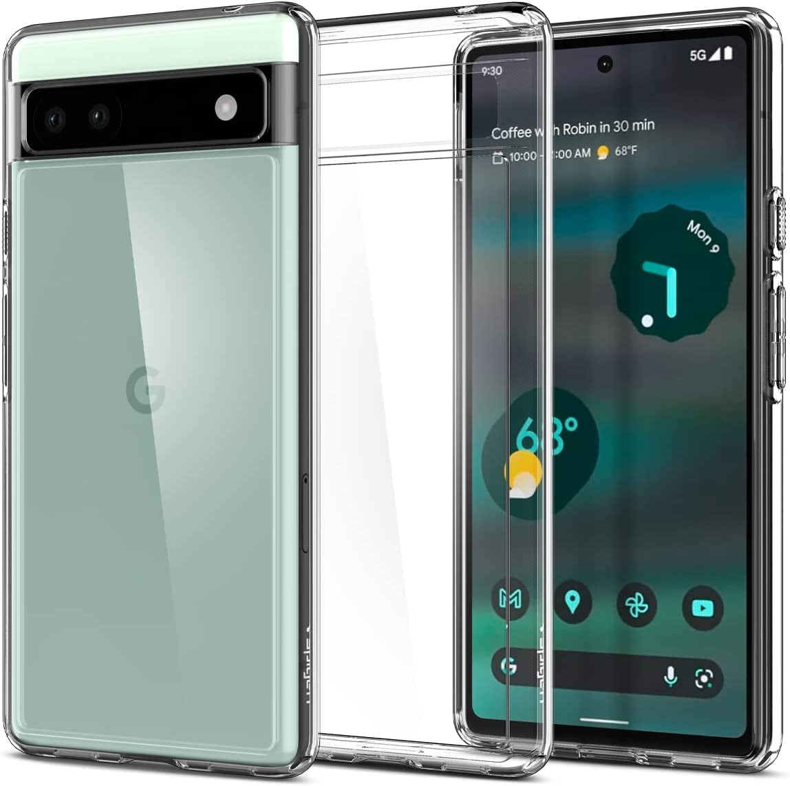Spigen Ultra Hybrid Designed for Pixel 6A Case (2022) - Crystal Clear  Spigen   