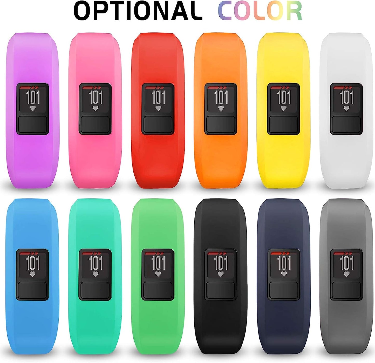 Ibrek for Garmin Vivofit 3/Jr/Jr 2 Bands, Adjustable Replacement Wristbands with Watch Buckle for Kids Women Men(No Tracker)  iBREK   