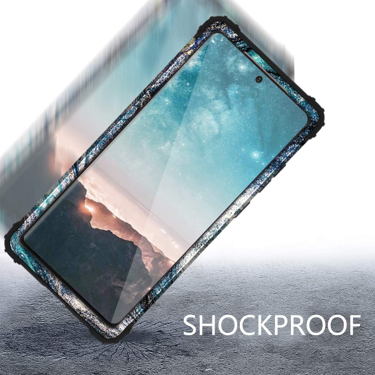 Samsung Galaxy Note 20 Ultra Case,Casewind Galaxy Note 20 Ultra Case Ｍarble 3 in 1 Hybrid Hard PC Soft Silicone Shockproof Anti-Scratch Rugged Bumper Protective Case Cover for Samsung Note 20 Ultra  Casewind   