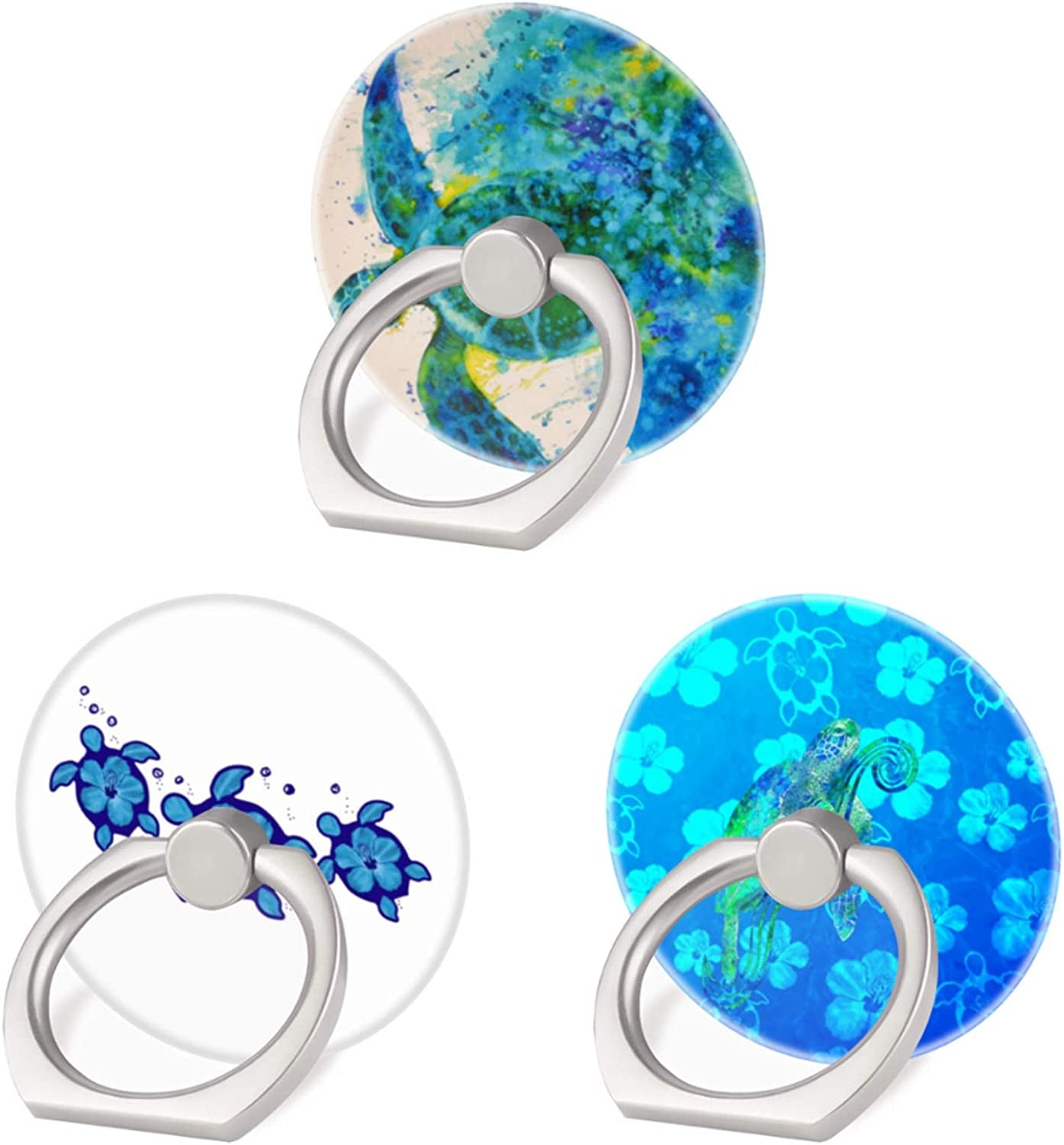 3 Pack/Sea Turtle Cell Phone Ring Holder 360 Degree Finger Ring Stand for Smartphone Tablet  LoveStand   
