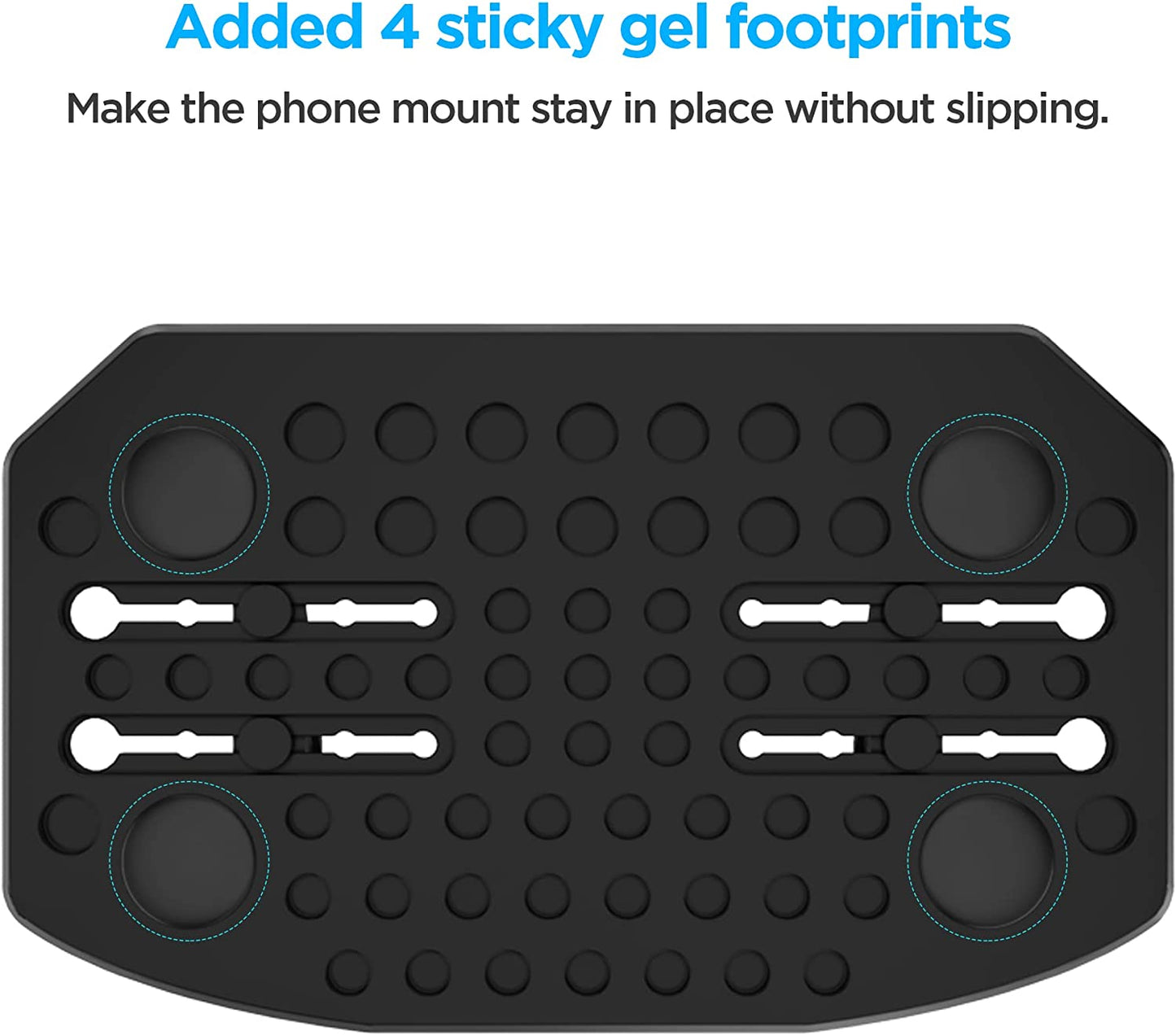 IPOW Anti-Slip Silicone Car Phone Dashboard Pad Mat,Hands-Free Cell Phone Holder for Car/Home/Office Compatible with Iphone 7 7P 6S 6 X XS 8 8P 5S,Galaxy S8 S7 S6 S5, Google Nexus  IPOW   