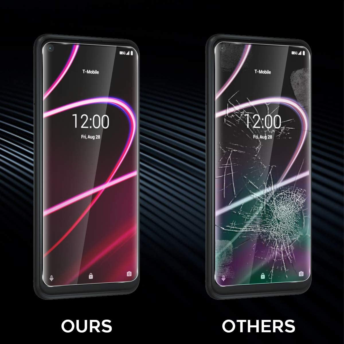 Orzero (3 Pack) Tempered Glass Screen Protector Compatible for T-Mobile Revvl 5G 2020 Release (Not Fits for T-Mobile REVVL V+ 5G 2021), 9 Hardness HD Anti-Scratch (Lifetime Replacement)  Orzero   