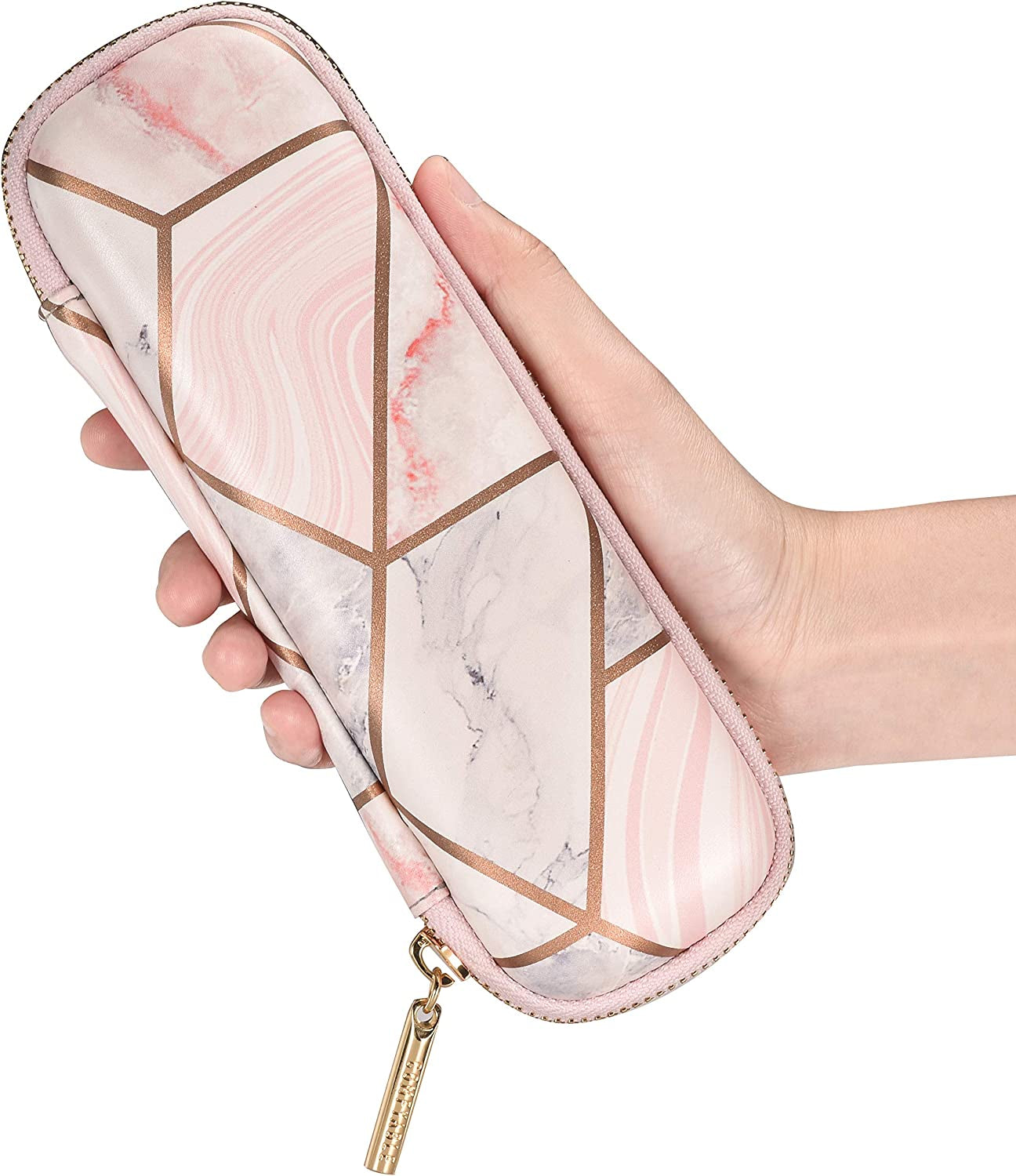 Comfyable Pencil Holder Pencil Case for Apple Pencil, Pen Accessories Elastic Strap Sleeve Protective Carrying Case for Airpods with Mesh Pockets, Geometric Marble  Comfyable   