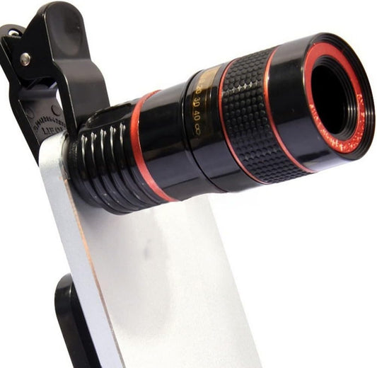 Partykindom Smartphones Phone Camera Lens Pocket Zoom for Phone with Clip, 8X Phone Telescope Phone Microscope Pocket Telescope for Cell Phone Zoom Lens for Phone Univeral Camera Lens Camera Lens  PartyKindom   