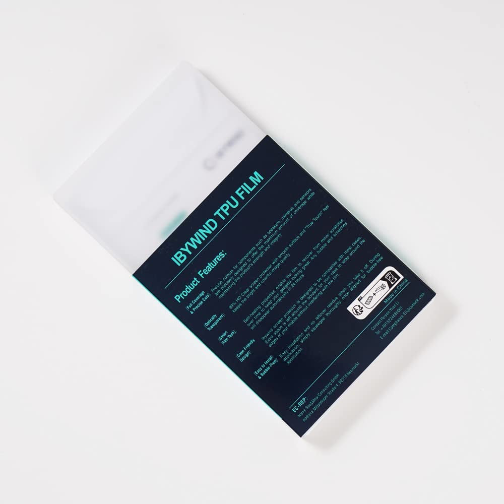 Ibywind Screen Protector for Oneplus 8 Pro,With 2Pcs Flexible TPU Film,1Pc Camera Lens Protector,1Pc Backing Carbon Fiber Film [Fingerprint Reader,Easy to Install]  IBYWIND   