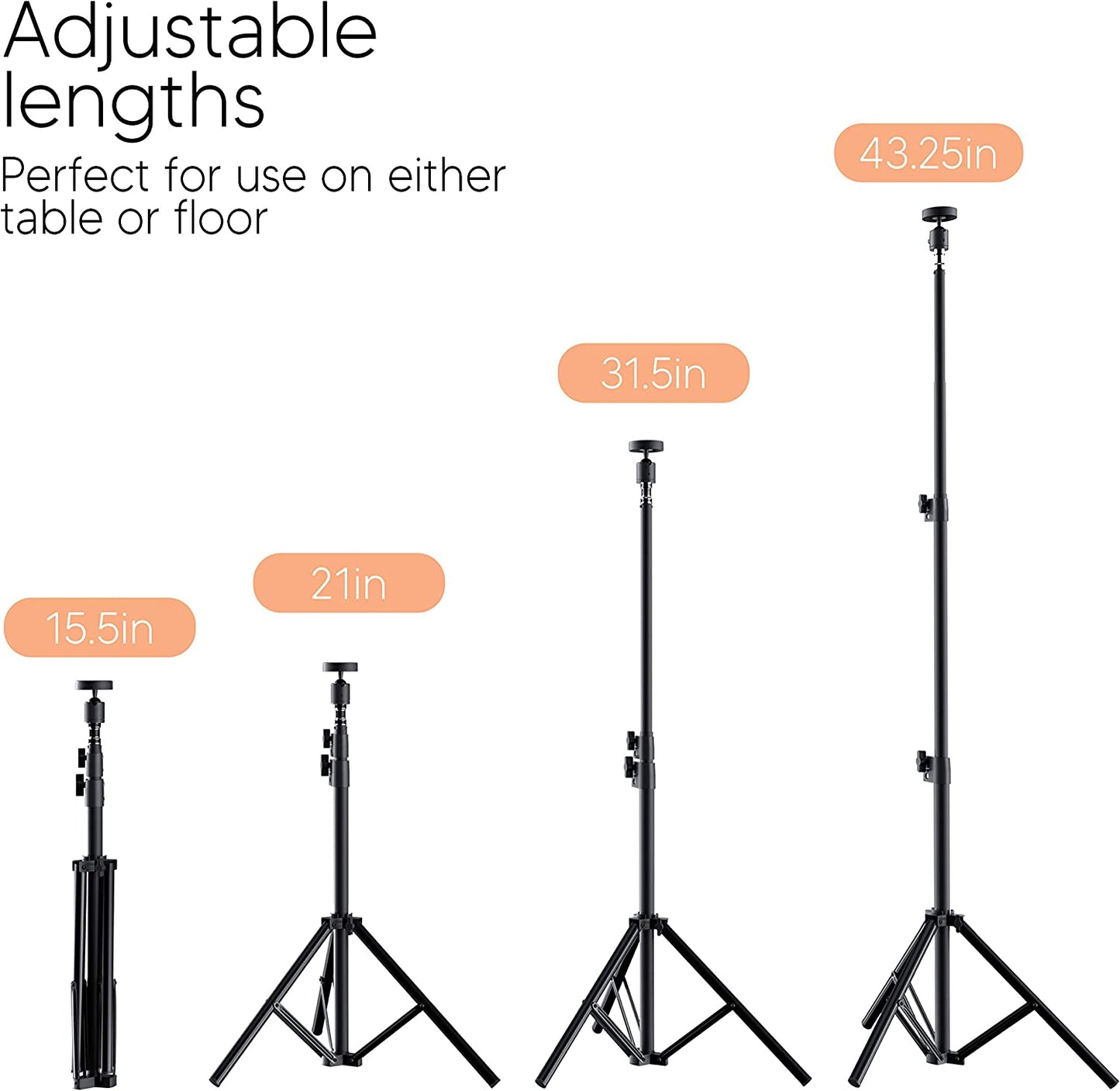 TALK WORKS 10" Selfie Ring Light Compatible W/Iphone 13/13 Pro/13 Pro Max/14/14 Plus/14 Pro/14 Pro Max - Halo LED Circle Phone Holder Tripod Stand for Tiktok, Live Stream, Video Recording (Black)  TalkWorks   