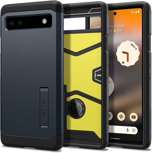 Spigen Tough Armor Pixel 6A Case (2022) - Metal Slate with Kickstand  Spigen   