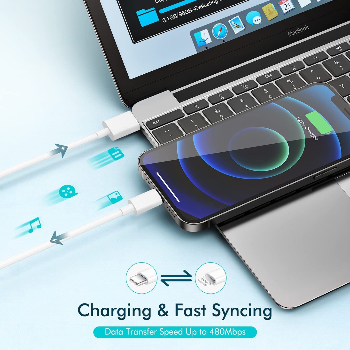 Iphone Charger, Apple Charger Iphone[Apple Mfi Certified] 2Pack 3FT Lightning Cable Rapid Charging Cord USB Wall Chargers Travel Plug Adapter Compatible Iphone 13/12/11/10/X/8 Plus/Xr/Xs Max/Se/Ipad  Shenzhen Jiaxingyuan Technology Co., Ltd.   