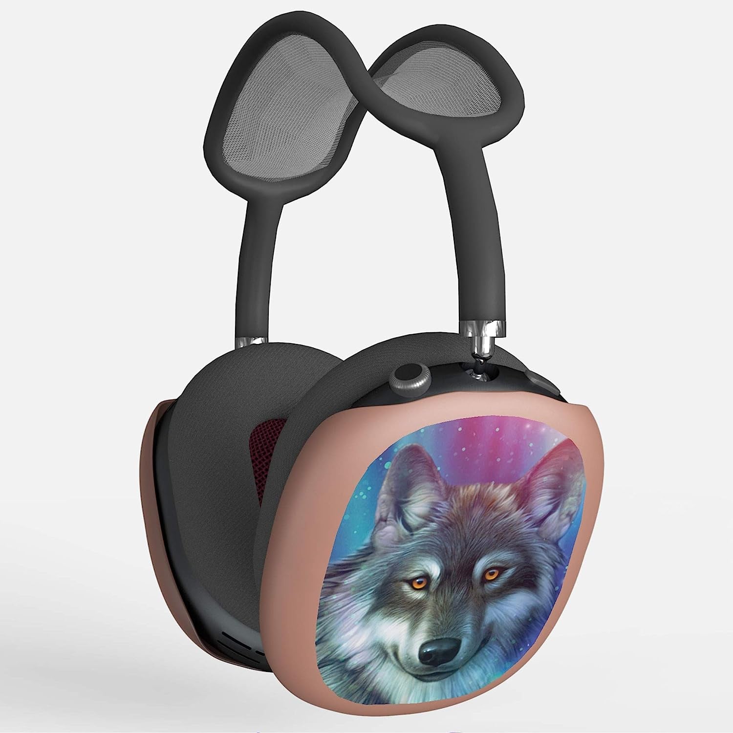 Pimpcase Compatible with Airpods Max Case Cover Headphone Flamingo  PimpCase WolfIn Space  