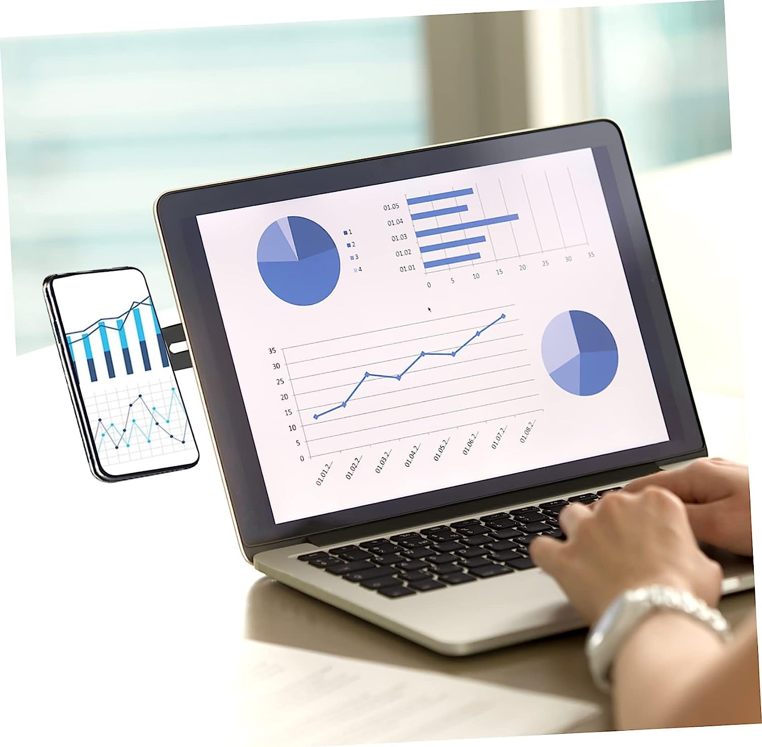 UKCOCO 4Pcs Bracket Laptop Car Mount Desk Laptop Stand Magnetic Car Mount Mobile Phone Stand Magnetic Laptop Holder Magnetic Phone Holder for Laptop Magnetic Laptop Bracket Phone Rack  UKCOCO   