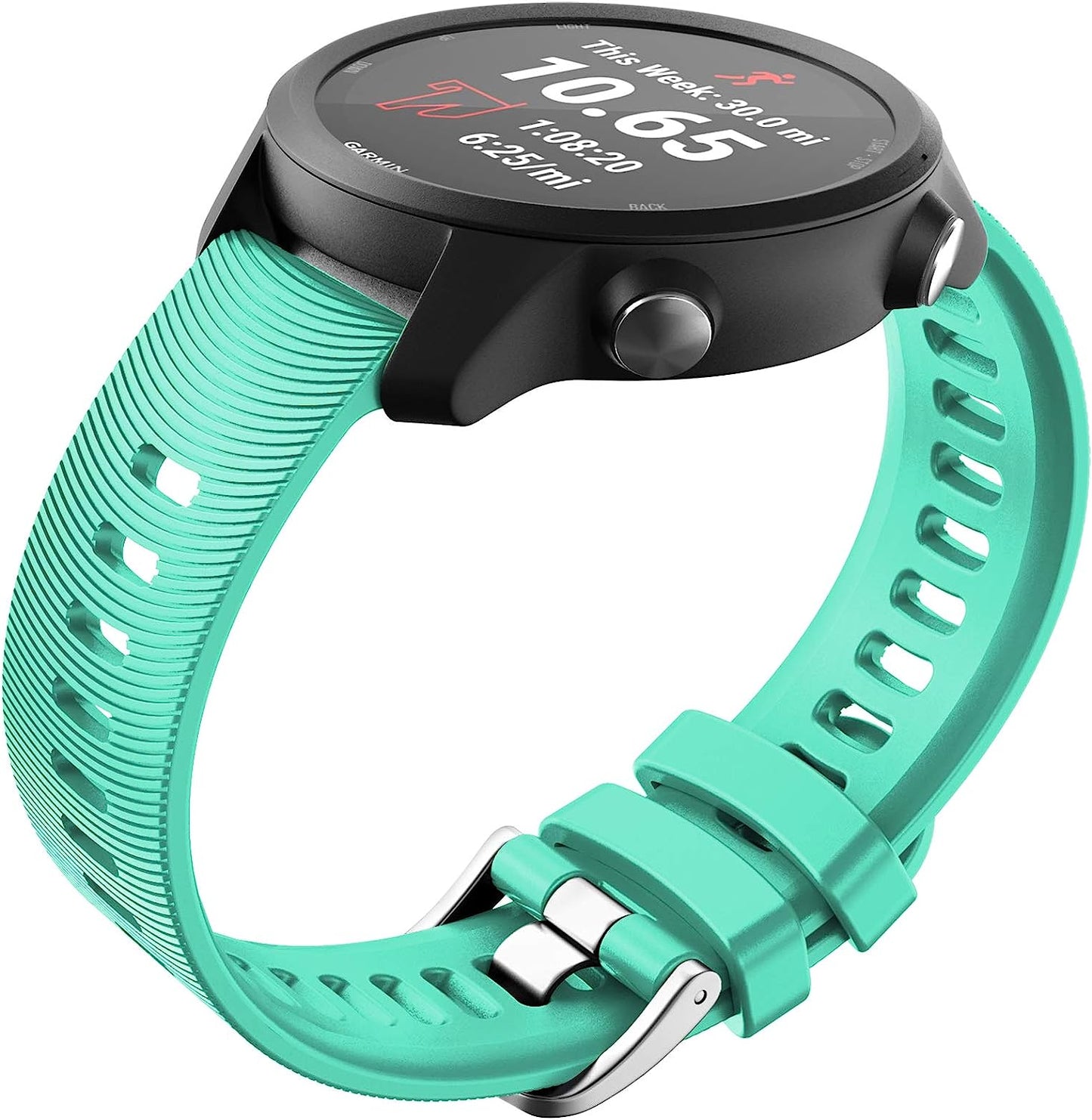 Notocity for Garmin Forerunner 245 Band Forerunner 55 Band, 20Mm Replacement Band for Galaxy Watch 5/5 Pro Galaxy Watch 4 Vivoactive 3 Forerunner 645/245 Music Band  NotoCity mint green  