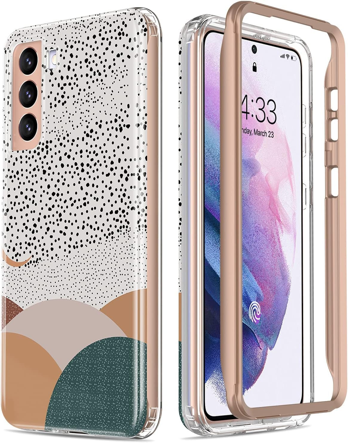 Esdot for Samsung Galaxy S21 plus Case,Military Grade Passing 21Ft Drop Test,Rugged Cover with Fashionable Designs for Women Girls,Protective Phone Case for Galaxy S21 plus 6.7" Colorful Painting  Esdot Abstract Painting  