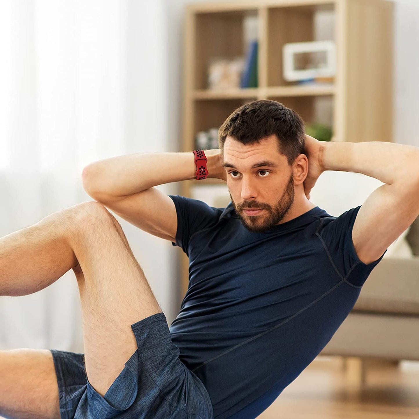 Adorve 4 Pack Sport Bands for Apple Watch 49Mm 41Mm 40Mm 38Mm 45Mm 44Mm 42Mm for Women Men, Durable Breathable Soft Silicone Replacement Wrist Strap for Iwatch Ultra SE Series 8 7 6 5 4 3 2 1, S/M M/L  Adorve   