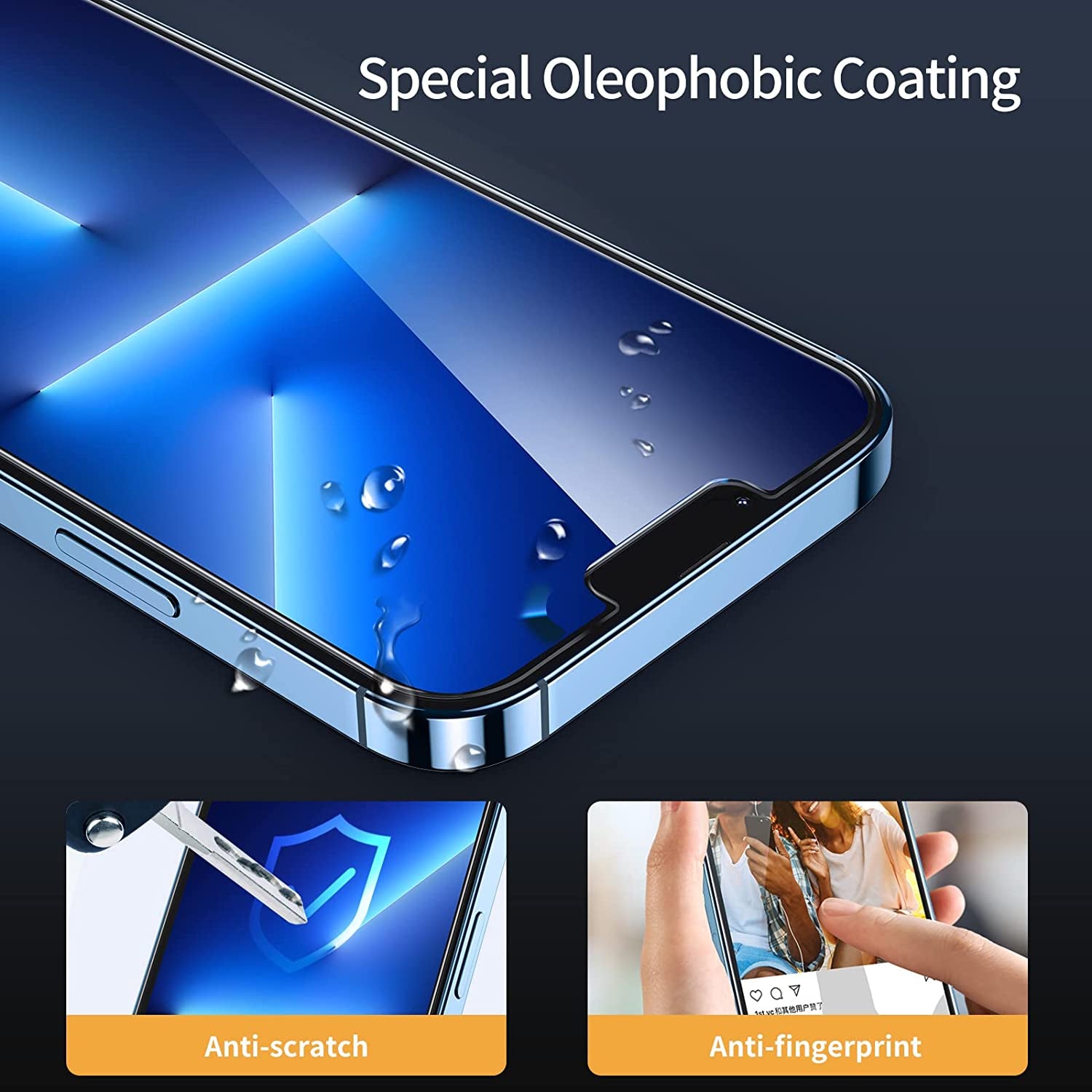 Unbreakcable Screen Protector for Iphone 14/13/13 Pro [2-Pack] Double Shatterproof Tempered Glass [Easy Installation Frame] [9H Hardness] [99.99% HD Clear] [Bubble Free] for Apple 14/13/13 Pro 6.1''  UNBREAKcable   