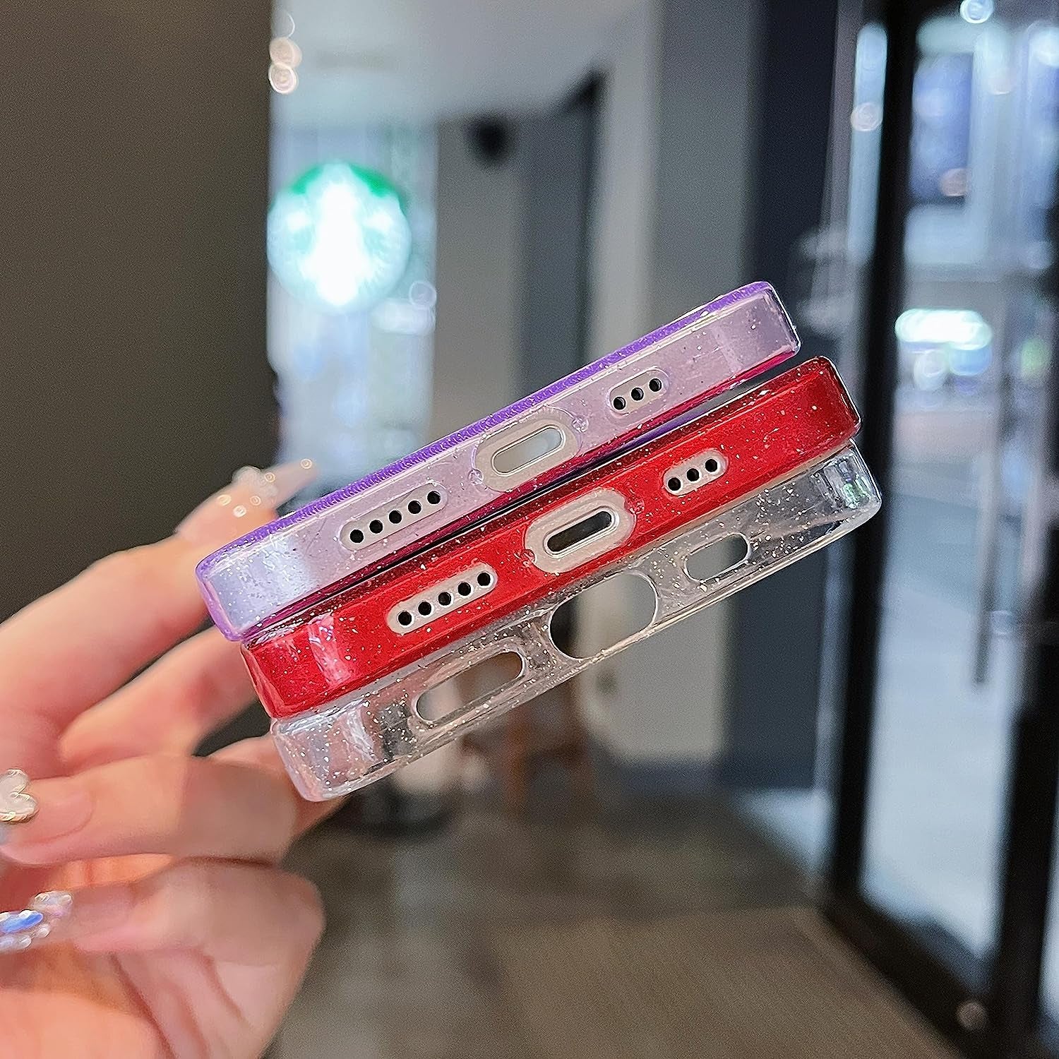 ZTOFERA Clear Glitter Case for Iphone 13,Cute Sparkly Shiny Bling Case for Women Girls,Sparkle Transparent Soft Slim TPU Shockproof Protective Bumper Cover for Iphone 13 6.1 Inch-Glitter Clear  ZTOFERA   