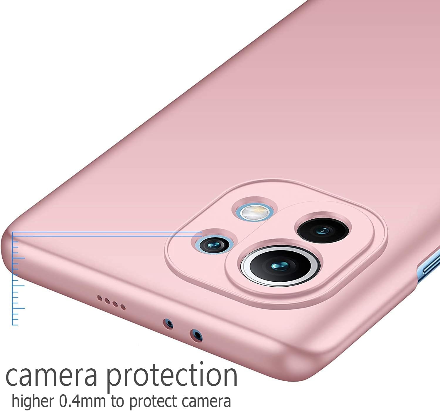 Bohao Case for Xiaomi Mi 13 Case Slim Protective Lightweight Mi 13 [Defend from Shock/Scratch/Slip/Fingerprint] PC Hard Ultra Thin Phone Cover for Xiaomi Mi 13-Red  Bohao   