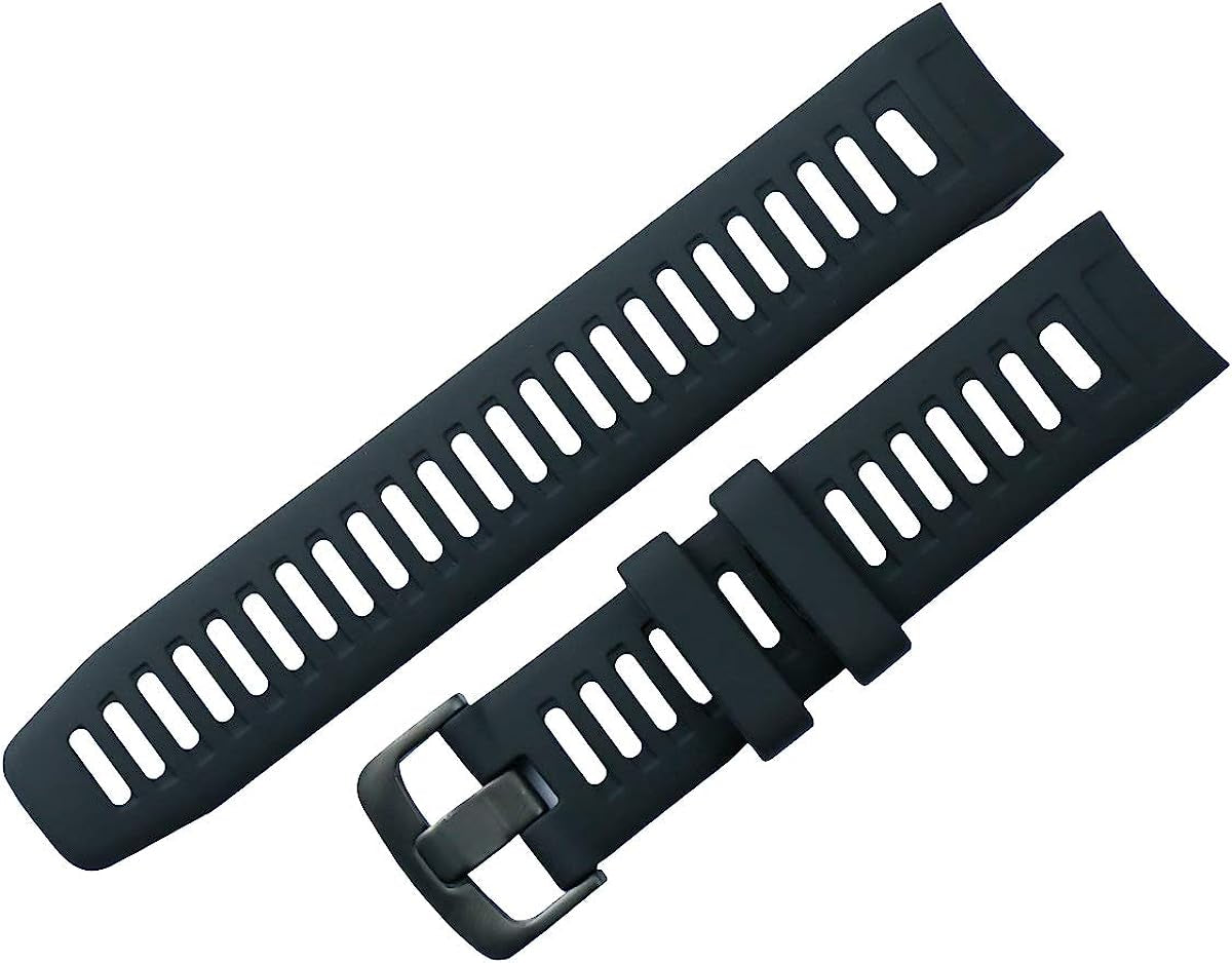 KHZBS Compatible Instinct Bands Soft Silicone Sport Strap Replacement for Garmin Instinct Smart Wristband Belt Tools  khzbs black  