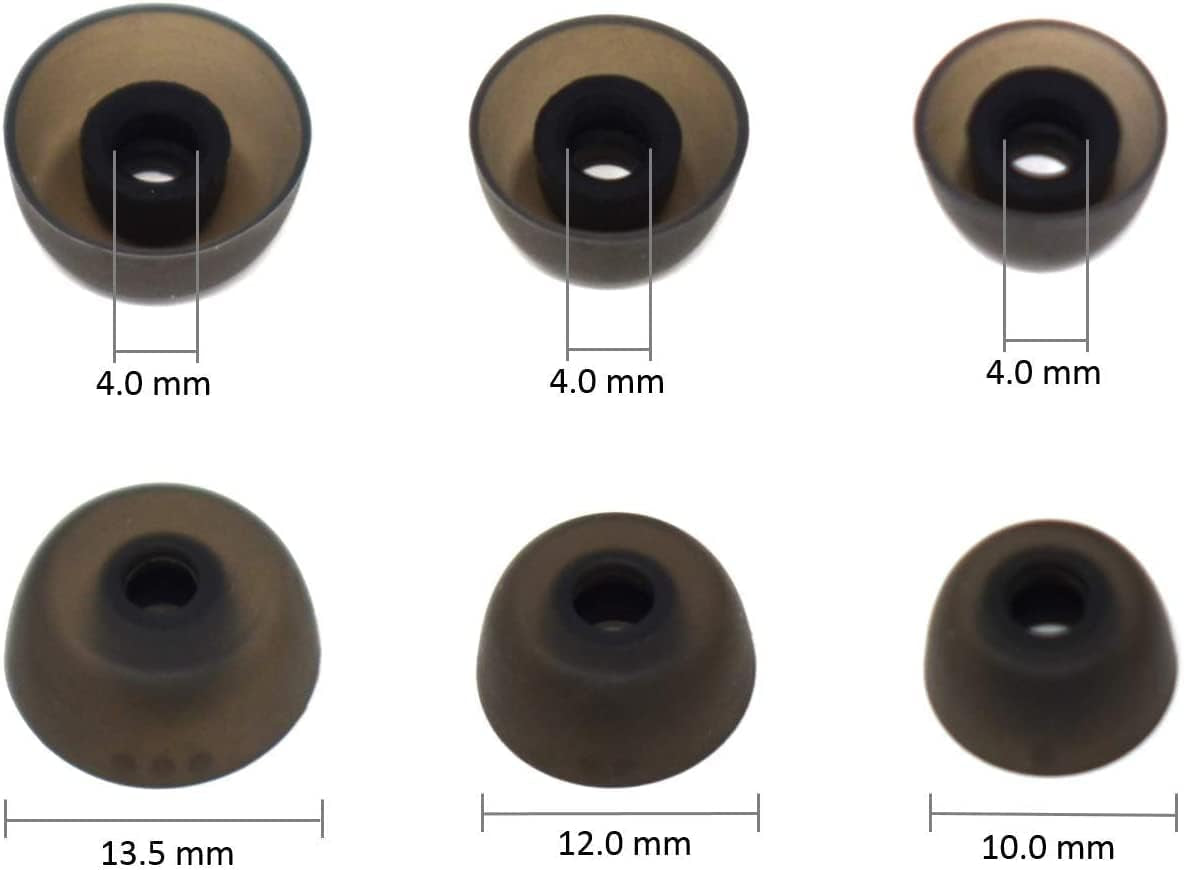 Zotech 6 Pair Replacement Memory Foam and Silicone Ear Tips for Sony WF-1000XM4 / WF-1000XM3 and Jabra Elite Active 65T, 75T, 85T with Storage Box (S/M/L, Black)  Zotech   