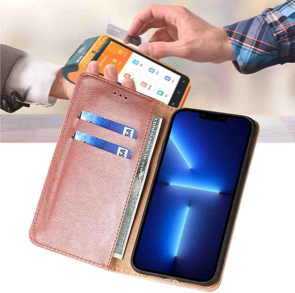 BANLEI2U Phone Cover Wallet Folio Case for LG V30, Premium PU Leather Slim Fit Cover for LG V30, Good Touch, Golden  BANLEI2U   