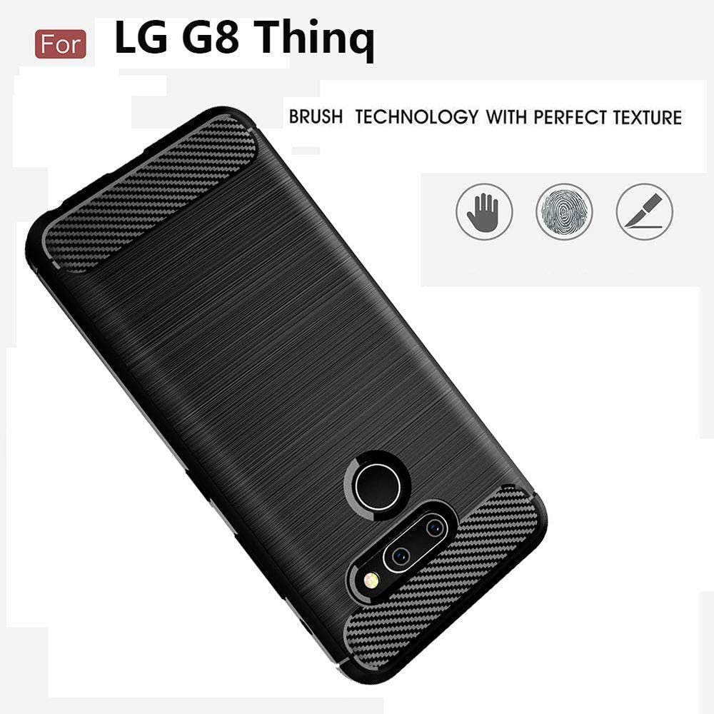 Thinkart LG G8 Thinq Case Frosted Shield Luxury Slim Design for LG G8 Thinq/Lg Alpha Phone (Black)  Thinkart   