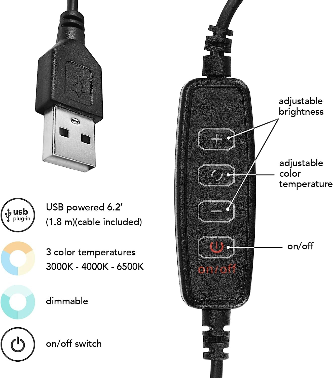 Globe Electric 13338 10'' Ring Light with Tripod Stand, LED Integrated Circle Light with Phone Holder for Live Stream/Makeup/Youtube Video/Tiktok, Compatible with All Phones, Adjustable Height  Globe Electric   