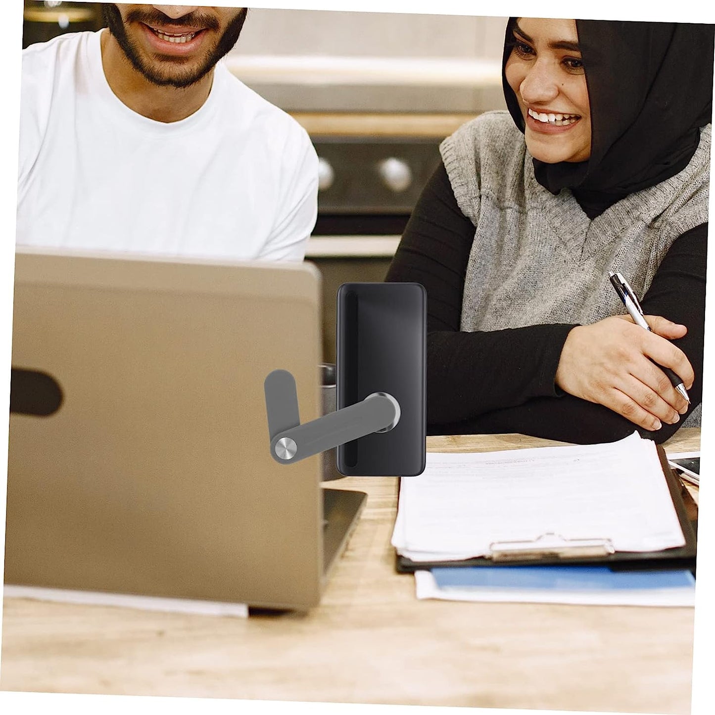 Baluue 4Pcs Expand Mobile Phone Bracket PC Monitor Stands Magnetic Phone Mount Mobile Laptop Stand Phone Mount for Monitor Computer Side Mount Clip Laptop Holder Small Stand Abs  Baluue   