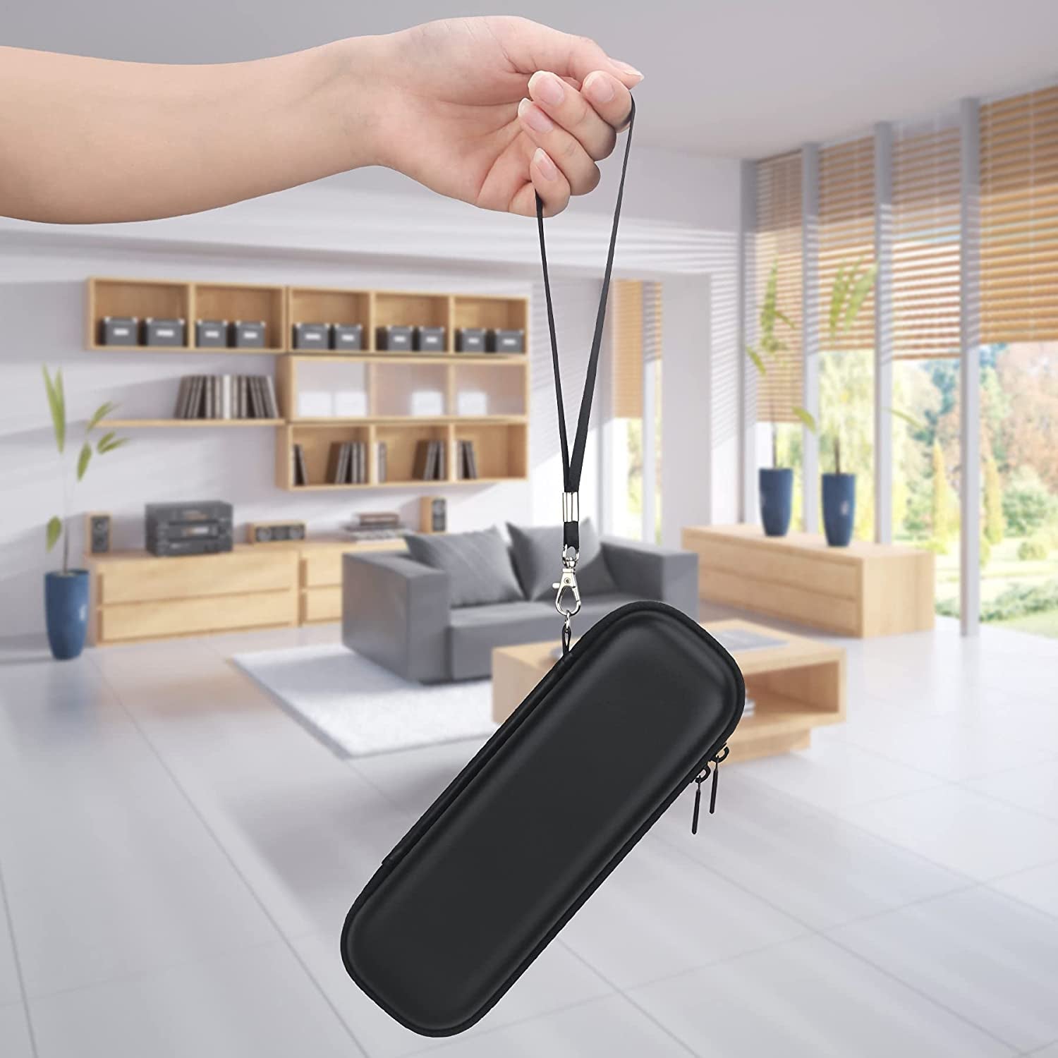 Lacdo Apple Pencil Case Holder for Apple Pencil 2Nd/1St, Ipad Pro Pen Pencil, Apple Pen Accessories, Samsung Huawei Stylus, USB Cable, Earphone Hard EVA Protective Carrying Case Bag, Black  Lacdo   