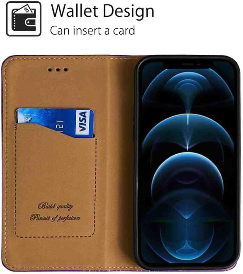 Mojiery Phone Cover Wallet Folio Case for LG X Power 2, Premium PU Leather Slim Fit Cover for X Power 2, 1 Card Slot, Exact Cutouts, Purple  MojieRy   