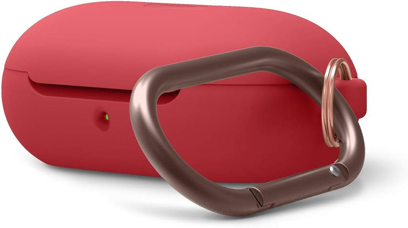 Elago Silicone Case Designed for Samsung Galaxy Buds plus Case (2020) / Galaxy Buds Case (2019) [Body-Lavender/Top-Lovely Pink ] - Full Body Protection, Adhesive Gel Pad  elago Red  