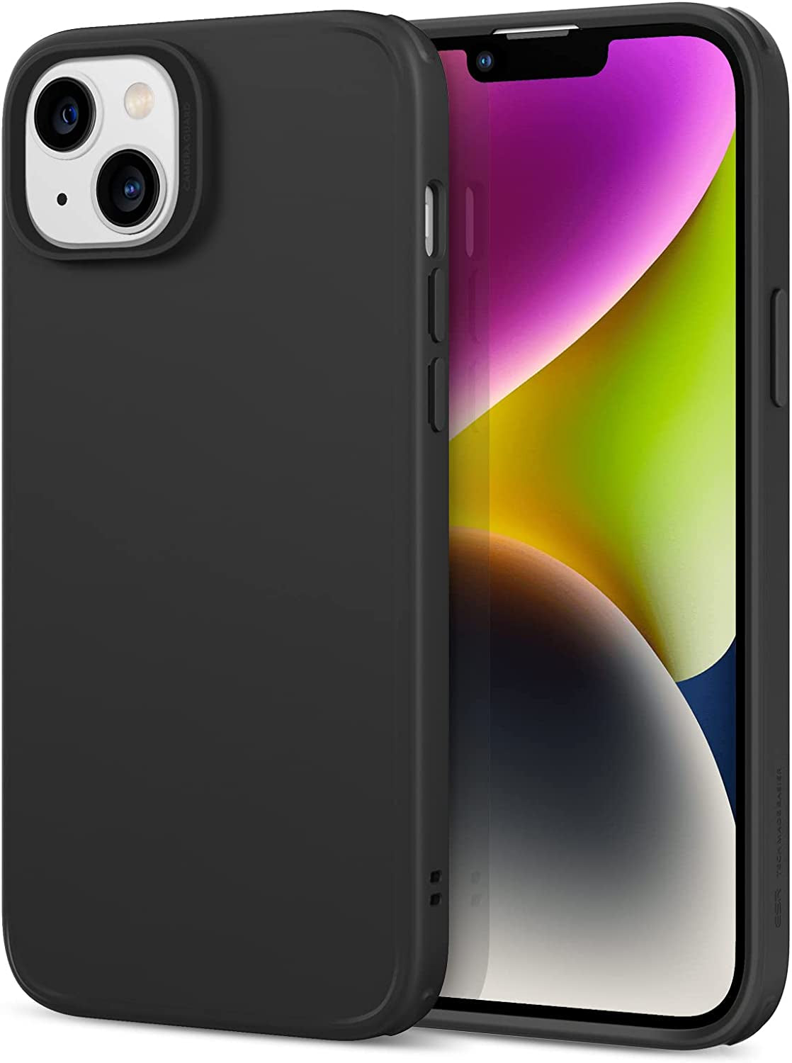 ESR for Iphone 14 Case/Iphone 13 Case, Compatible with Magsafe, Shockproof Military-Grade Protection, Magnetic Phone Case for Iphone 14/13, Classic Hybrid Case (Halolock), Clear  Electronic Silk Road Corp Black  