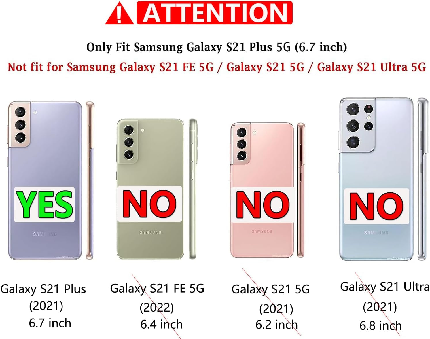 For Samsung Galaxy S21 plus Case, Galaxy S21 plus Case with HD Screen Protector [Military Grade Drop Tested] Heavy-Duty Tough Rugged Shockproof Protective Case for Samsung S21 Plus, Red  BOYOSS   