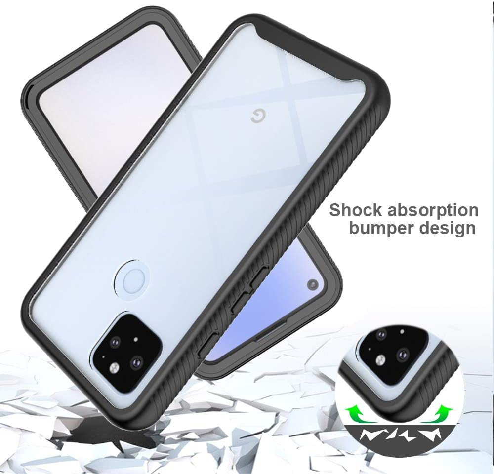 Case for Google Pixel 4A 5G Case Cover,Case for Google Pixel 4A 5G UW G6QU3 Case Cover,Anti-Fall and Shock-Absorbing Protective Cover Case for Google Pixel 4A 5G G025H G025L G025E G025I Case Black  QiongNi   
