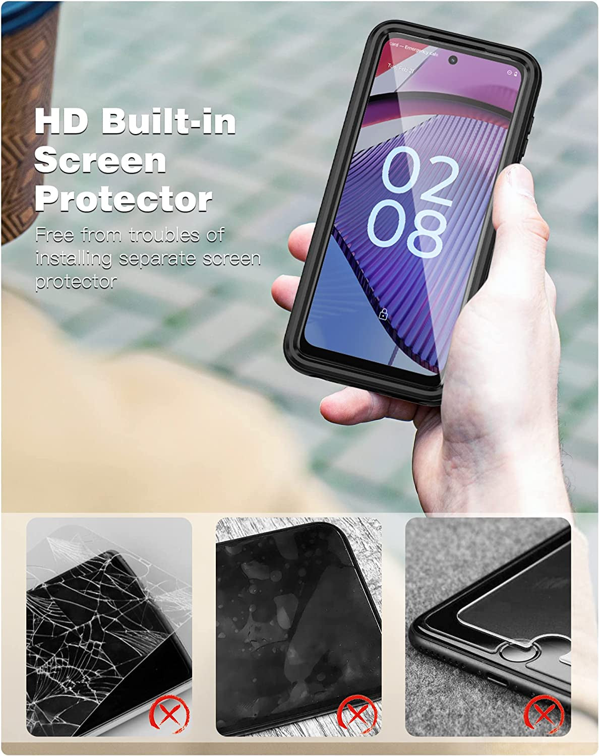 FNTCASE for Motorola Moto G-Power-5G 2023 Case: Moto G 5G 2023 Cell Phone Case - Protective Silicone Phone Cover Cases - Full Protection Matte Shockproof Rubber Mobile Covers  FNTCASE   