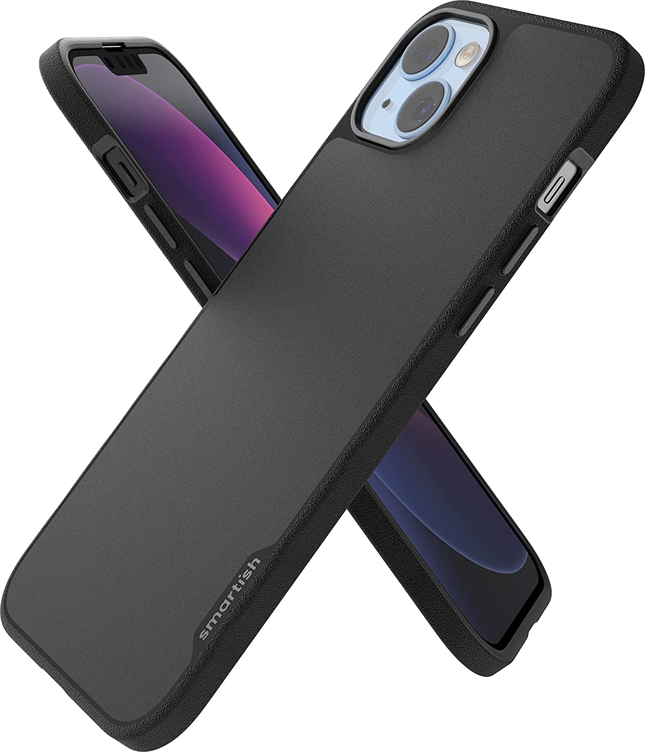 Smartish Iphone 14 Slim Case - Gripmunk Compatible with Magsafe [Lightweight + Protective] Thin Grip Cover with Microfiber Lining - Spaced Out  Smartish Black Tie Affair (MagSafe) iPhone 14 Plus 