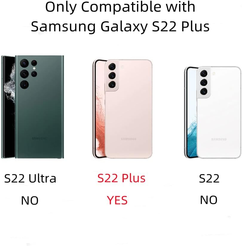 Phylla Design for Samsung Galaxy S22 Plus/S22+ Phone Case,Cute Love Heart Luxury Gold Plating Edge Case for Women Men Camera Protection Shockproof Bumper with Side Small Heart Pattern (Blue)  phylla\1   