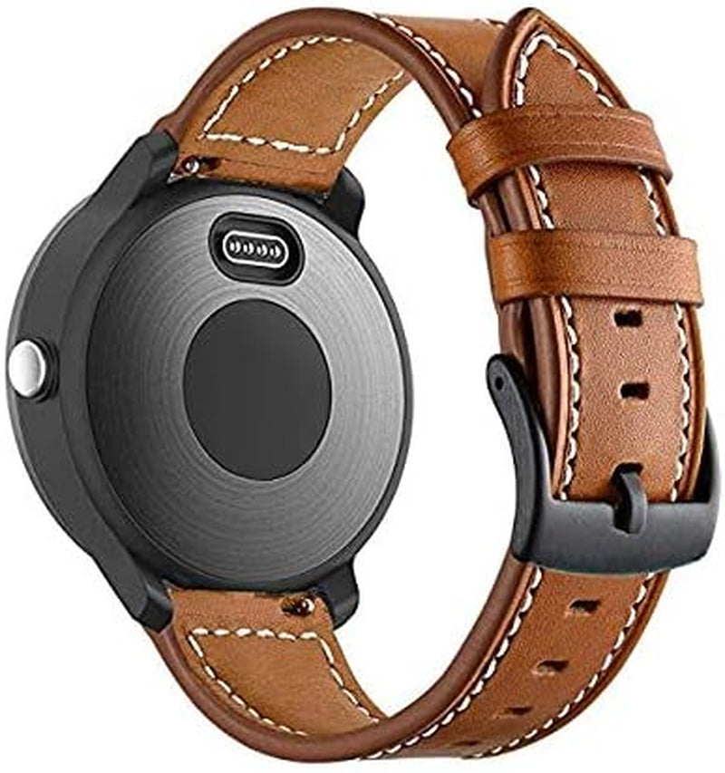 YEEJOK Vivoactive 4S 40Mm Bands Leather, 18Mm Venu 2S Bands for Men Women, Quick Released Leather Watch Strap with Metal Buckle Compatible for Garmin Vivomove 3S 39Mm Smart Watch  Yeejok   