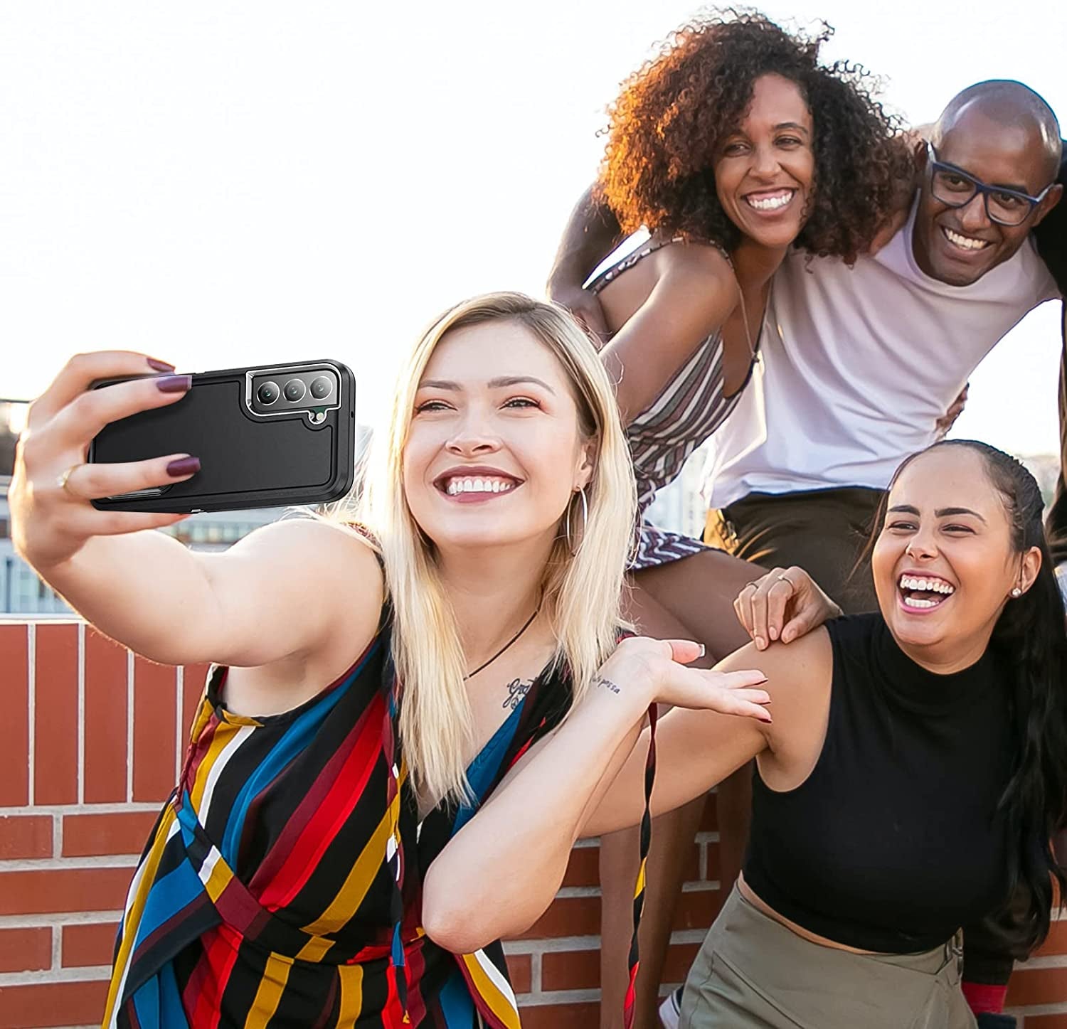 Bahahoues for Samsung Galaxy S22 Case, Samsung S22 Phone Case with Built in Kickstand, Shockproof/Dustproof/Drop Proof Military Grade Protective Cover for Galaxy S22 5G 6.1 Inch (Black)  BaHaHoues   