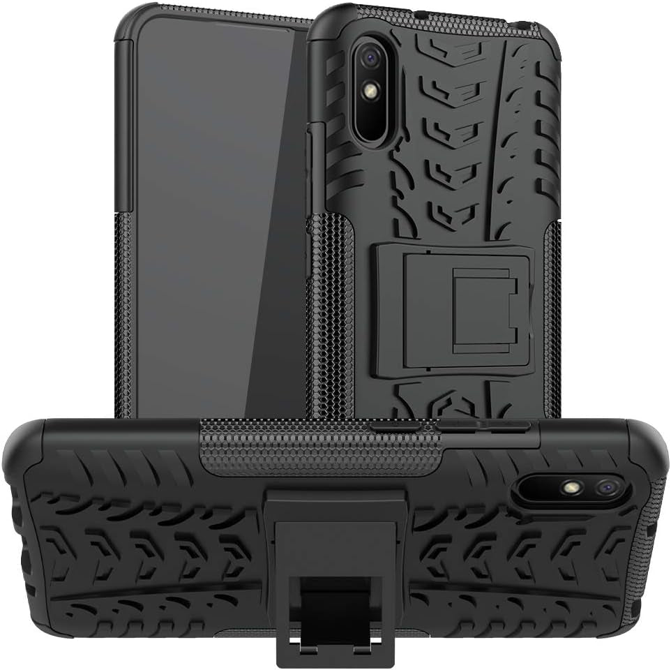 Jielangxin Keji Case for Xiaomi Redmi 9A Case Cover,Case for Xiaomi Redmi 9A M2006C3LG M2006C3LC Case Shockproof Mobile Phone Case Stand Black  Jielangxin Keji   
