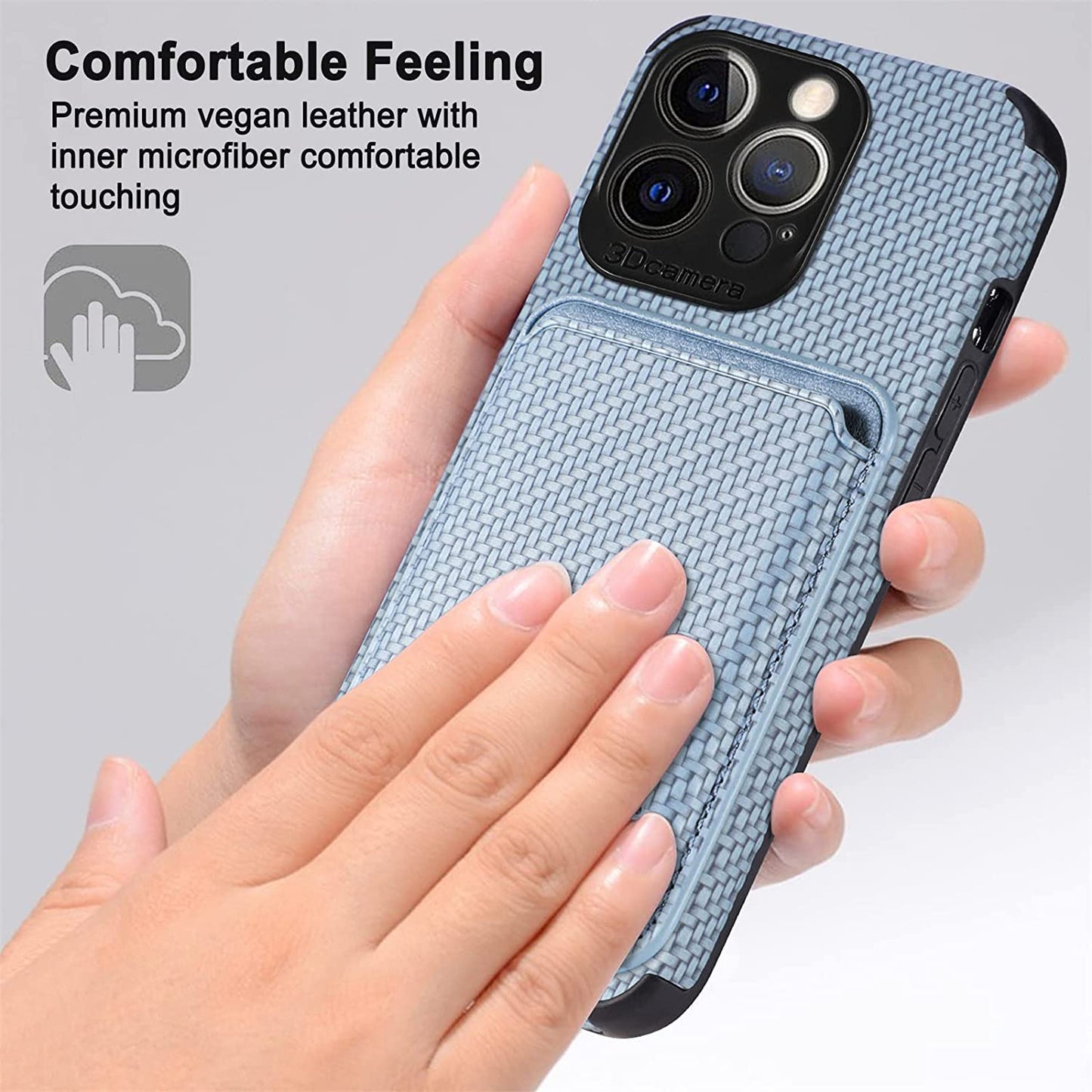 ATRAING Design for Iphone 14 Pro Max Case with Wallet Card Holders Compatible with Magsafe Charger Magnetic Detachable Wallet Leather Ultra Slim Phone Case for 14 Pro Max 6.7'' 2022-Blue  ATRAING   