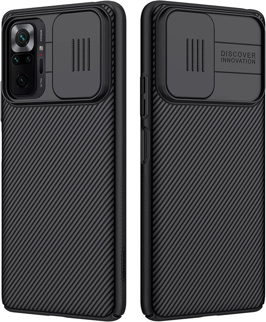 For Xiaomi Redmi Note 10 Pro Case, Nillkin Camshield Slim Case Protective Cover with Camera Protector Hard PC TPU Ultra Thin Anti-Scratch Phone Case for Redmi Note 10 Pro/Note 10 Pro Max (Black)  Grand Eletronics   