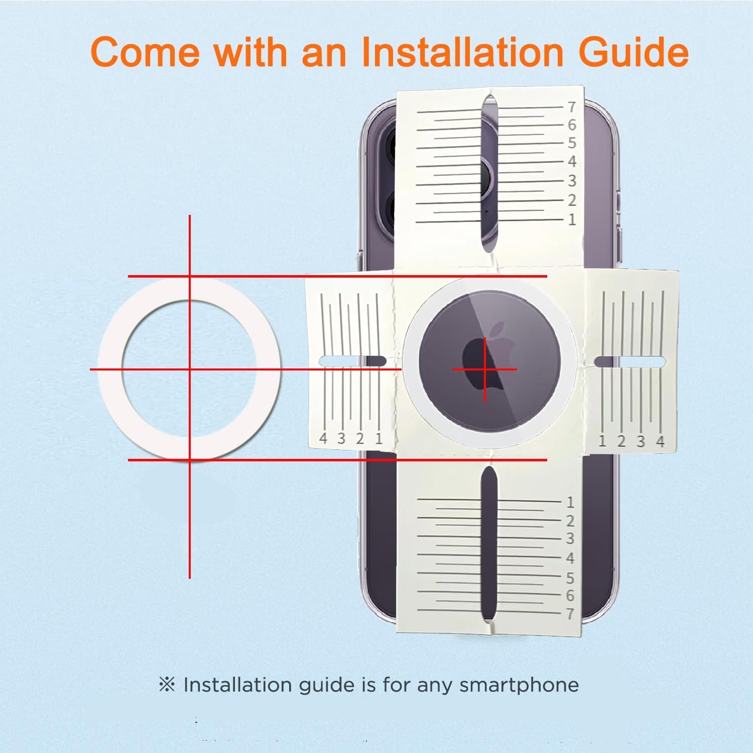 COJOC 5PCS for Universal Magnetic Adapter Ring,Magnet Sticker Compatible with Wireless Charging Accessories for Iphone 14/13/12 Mini Pro Max,For Galaxy S22/S21 Ultra and Phone Case,White  COJOC   